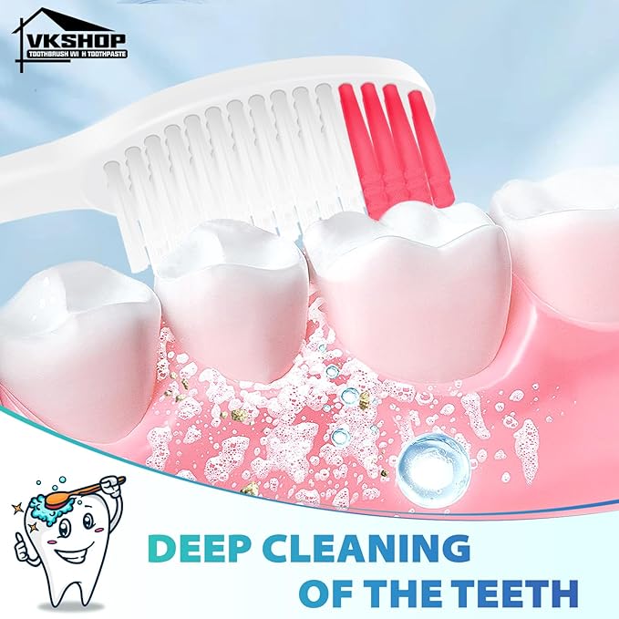 100 Pack Disposable Toothbrush with Toothpaste Set, Individually Wrapped Travel Toothbrushes for Adults & Kids, Portable Soft Bristle Kit for Camping, Hotel, Emergency Use (White, 5g)