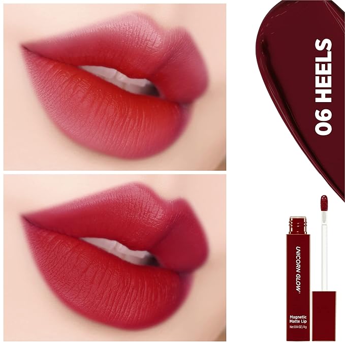 UNICORN GLOW Magnetic Matte Lip [06 Heels], Matte GLOW