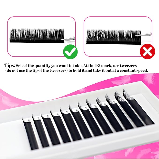 Premade Lash Fans Extension D Curl 8-15mm Mix One Second Blooming Lashes 0.03/0.05/0.07mm Matte Black DIY Velvet Self Fanning Eyelash Extensions Turbo Volume Permanent Lash Extensions Supplies