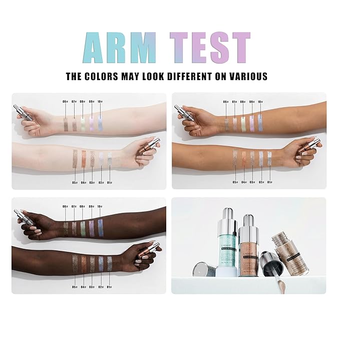 Coral Copper Shimmer Liquid Eyeshadow, Longwear Waterproof Eye Shadow Cream, Buildable Highly Pigmented Blendable Eye Makeup, Vegan Cruelty-Free Paraben-Free for Older Women Stage makeup 04#