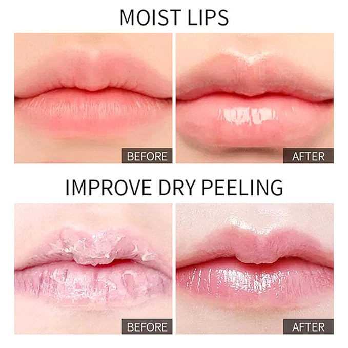 4pcs Tinted Lip Stain for Women, Jelly Lipstick Mirror Lip Gloss Hydrating Lipstick Long Lasting Moisturizing Lip Glaze,Non-sticky,Vivid Color Glossy Lip Makeup