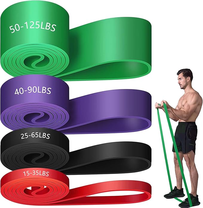 Pull Up Assistance Bands - Resistance Bands Set - Multi-Level Resistance, Fitness Band, Full Body Training, Suitable for Exercise and Physical Therapy Exercise Bands