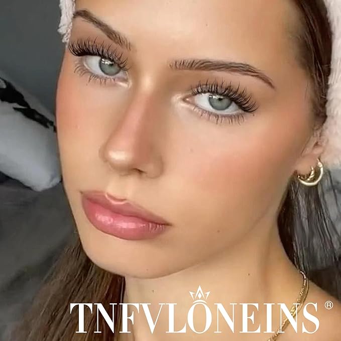 Natural Lash Extension Kit Wispy Lash Clusters Kit 168Pcs Eyelash Extension Kit 9-12MM Eyelash Clusters Lashes Individual Kit with Remover for Lash Extension, Bond and Seal and Tweezers by TNFVLONEINS