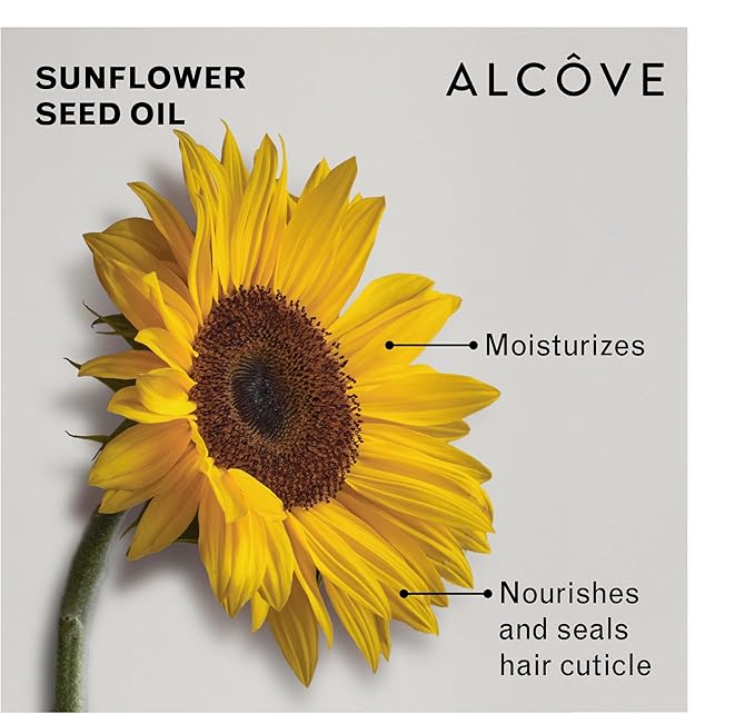 Alcôve - Hydrating Conditioner - Moisturizing & Nourishing - Helps hydrate Damaged Hair - Anti-frizz properties - Lightweight Formula - Made with Argan Oil - Color Safe - Sulfate Free - Vegan - 300ml