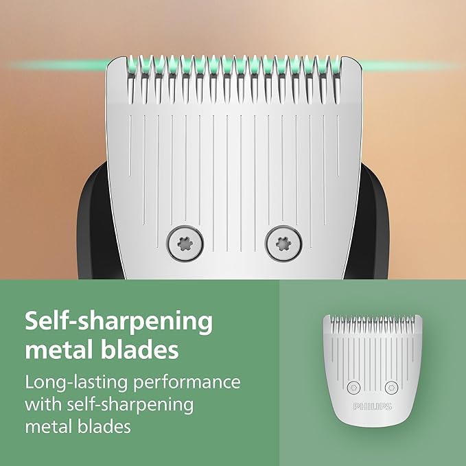 Philips Norelco All-in-One 9000 Series 25-Piece Trimmer - Electric Shaver and Clipper for Face, Beard, Head & Body, Self-sharpening Full Metal Blades, 27 Length Settings (0.5-20 mm), MG9580/40