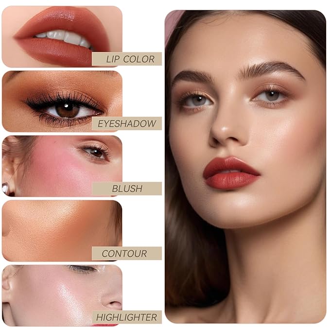 K'APEINE 67 Colors Makeup Palette, Foldable 5-in-1Face, Eyes & Lips | Contour, Blush, Highlighter & Eyeshadow | Highly Pigment Long-Lasting Multipurpose Makeup Kit Eyeshadow Palette for Women