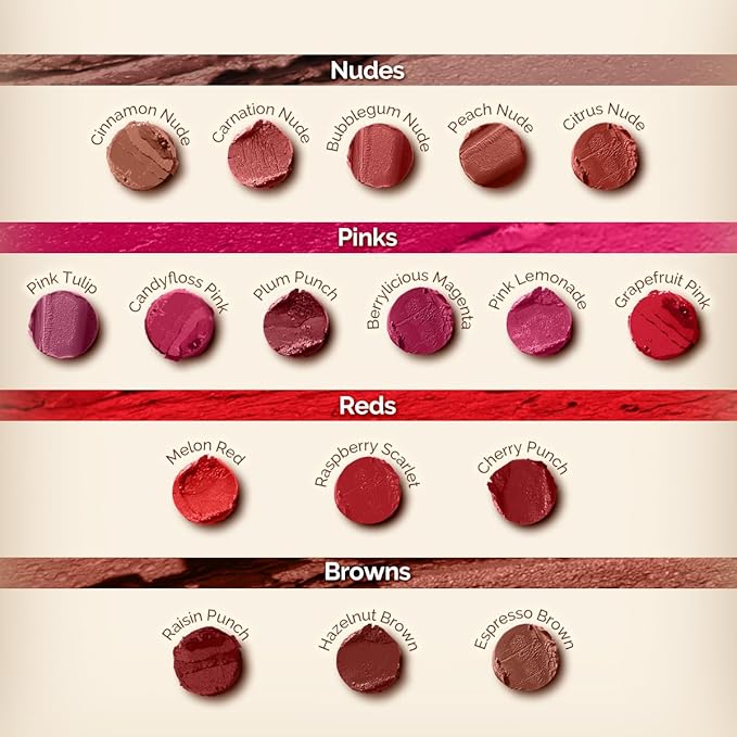 MAMAEARTH Moisture Matte Lipstick (Berrylicious Magenta) | Infused with Vitamin E | 12-Hour Long Stay & 8-Hour Moisture Lock | Cruelty-Free & Smudge-Proof | 0.07 Oz/2g
