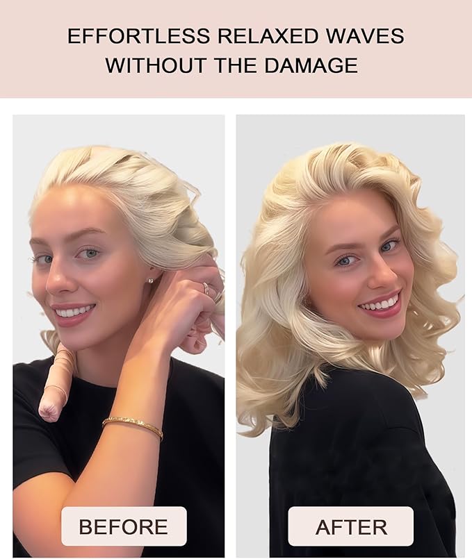 Small Heatless Curls Overnight Hair Curlers Rollers for Short Medium Hair to Sleep in, No Heat Curls Overnight Blowout Flexi Rods, Satin Heatless Curlers Curling Set for Fine Thin Hair