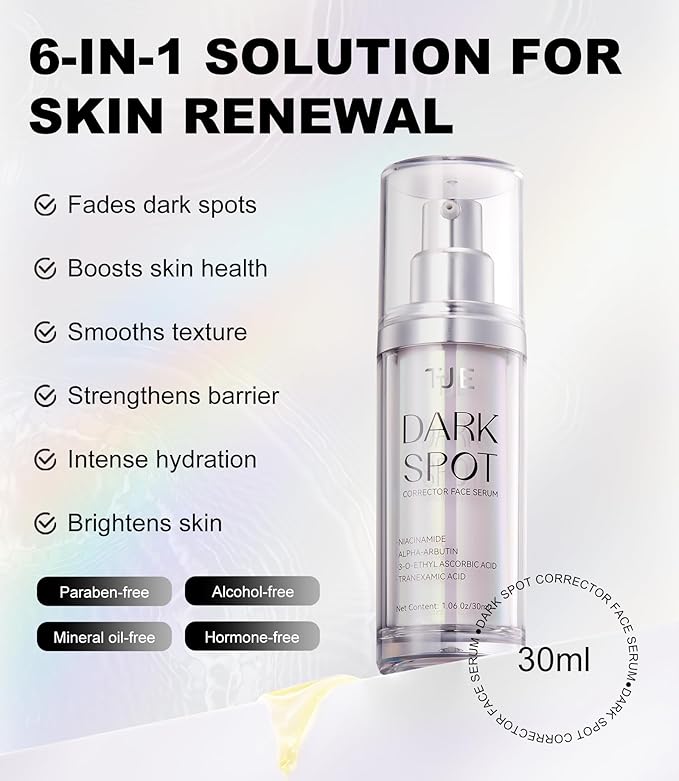 Dark Spot Remover Serum for Face – Brightening & Tone-Evening Skincare Gift for Her, Lightweight Daily Serum for the Look of Sun Spots, Age Spots & Acne Marks – Women’s Day Gift Idea