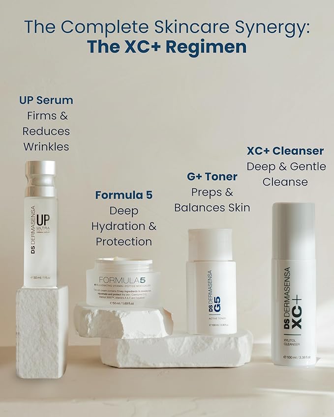 DS Dermasensa XC+ Xylitol Cleanser – Hydrating Face Wash with Amino Acids & APG, Gentle pH-Balanced Foaming Formula, Removes Oil & Impurities, Strengthens Skin Barrier, 100ml/3.38 fl.oz