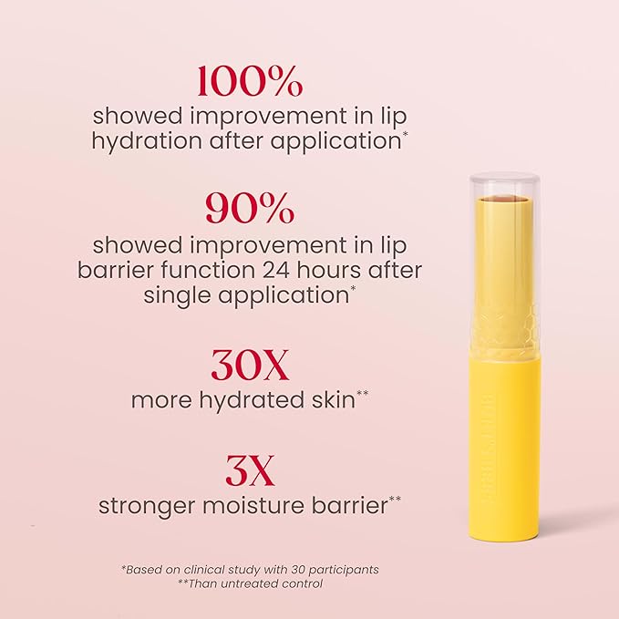 Burt's Bees Boosted Lip Balm Sheer Plus; Vitamin Lip Balm, Nourishing Vitamin C, E, and F Core; 24 Hour Moisture; Tint Free, Semi Glossy Finish; 100% Natural Origin; 1 Tube; 0.16 Oz.