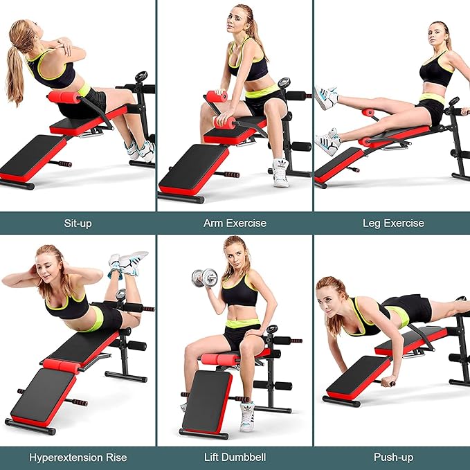 CHEFJOY Multi-function Sit Up Bench 5 Positions,