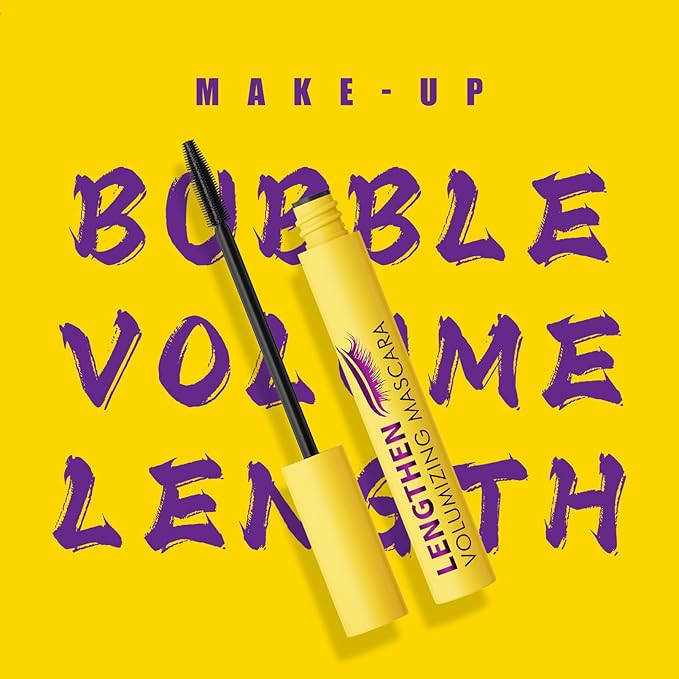 Bubble Mascara – Lightweight Volumizing Mascara for Fluffy, Lifted Lashes – Smudge-Proof, Jet Black Formula for Bold Curl, Lash Separation & Long-Lasting Bouncy Volume – No Clumps or Flakes