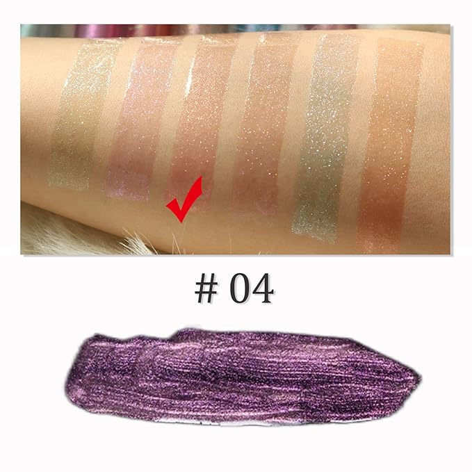 Long-Lasting Shiny Liquid Lipstick, Diamond Shimmer Metallic Lip Long-Lasting