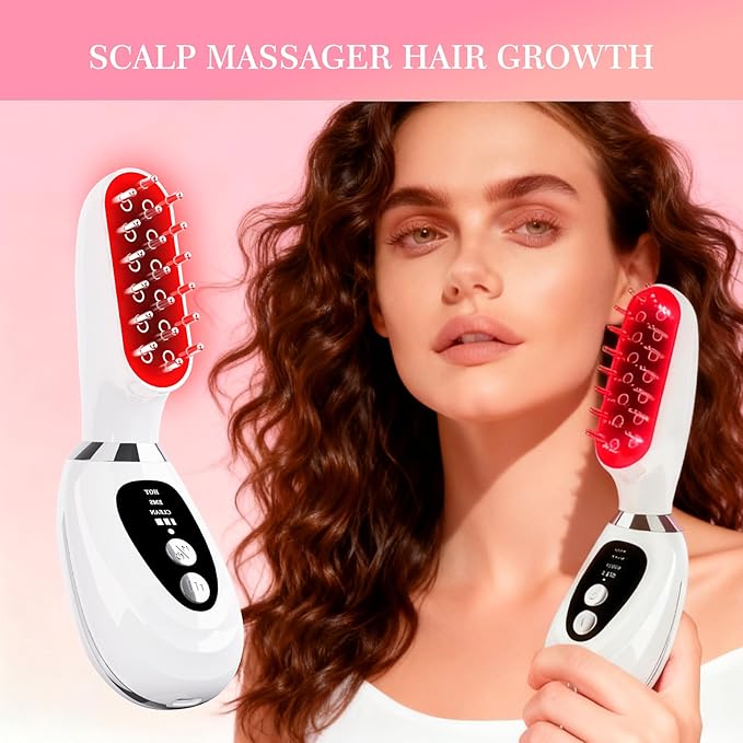 Multi-Functional-Red-Light-Therapy-for-Face and Neck-Eye-Head Massager,7 Colors Skin Rejuvenation Lifting Facial Massager for Toning,Glow Boost，Wrinkle&Dark Circle Reducer,Scalp Massager Hair Growth