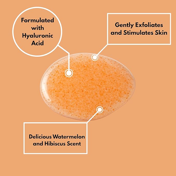 RIVER & ROWE Hydrating Hibiscus & Watermelon Exfoliating Body Wash