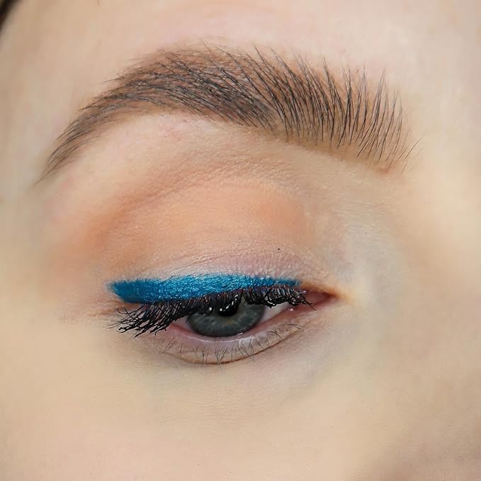 Sandstone Scandinavia Hypoallergenic Waterproof Eyeliner - Fragrance Free Metallic Blue Eye liner - Vegan and Cruelty Free Eye Pencil - Eyeliner Pencil for Sensitive Eyes (Blue Ice)
