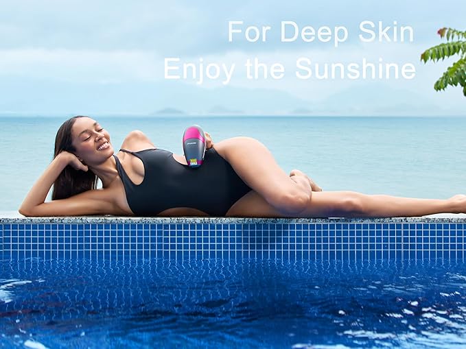 Upgrated Diode Laser Hair Removal for Dark Skin Tones, DermRays 1064nm Laser Hair Removal, Permanent Reduction in Hair Regrowth for Women and Men, V6S Suitable for Deep Skin Tone & Melanated Skin Tone