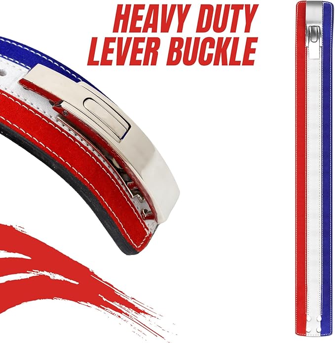 ARD CHAMPS™ 10MM Weight Power Lifting Leather Lever