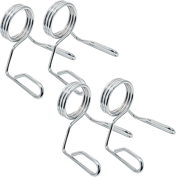 Barbell Spring Collar Weightlifting Accessory Olympic 2" Weight 2-Inch Fast