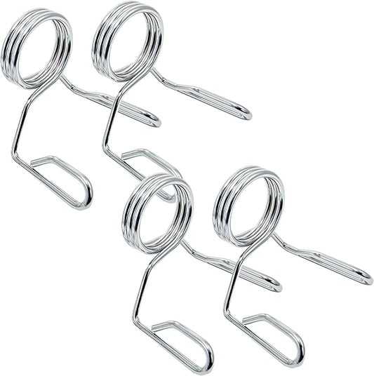 Barbell Spring Collar Weightlifting Accessory Olympic 2" Weight 2-Inch Fast
