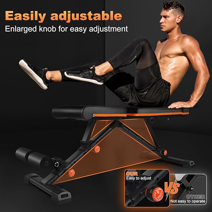 Adjustable Weight Bench for Home Gym 660 Lb 3 Sec