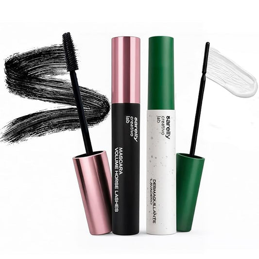 SARELLY Lash Kit | Horse Lashes Mascara + Lavadero Eye Makeup Remover | Waterproof Volume & Gentle Removal | Vegan & Cruelty-Free