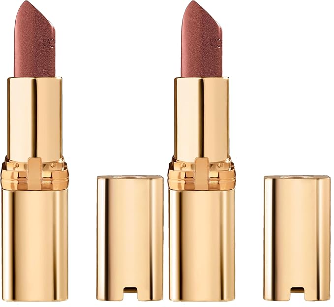 L'Oreal Paris Colour Riche Original Creamy, Hydrating Satin Lipstick with Argan Oil and Vitamin E, Bronzine, 1 Count (Pack of 2)