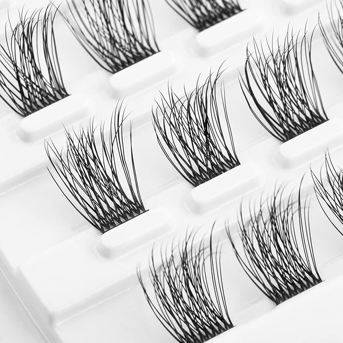Lash Clusters, DIY Eyelash Extension, Reusable Volume Individual Lashes, Wispy Fluffy Artificial Natural Look for Cluster Lashes, C Curl Lashes Pack (Volume-16mm)