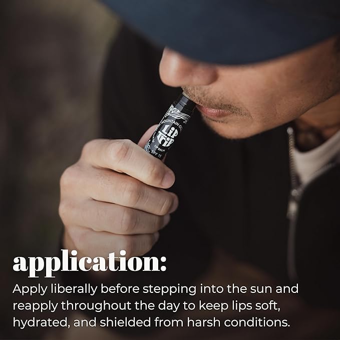 Mountain Ocean The Original Skin Trip SPF 15 Lip Balm, .17 Oz Tube (Pack of 12), Maximum Protection, Hydrating Lip Moisturizer, with Lanolin, Beeswax & Coconut Oil (New Look, Same Formula)