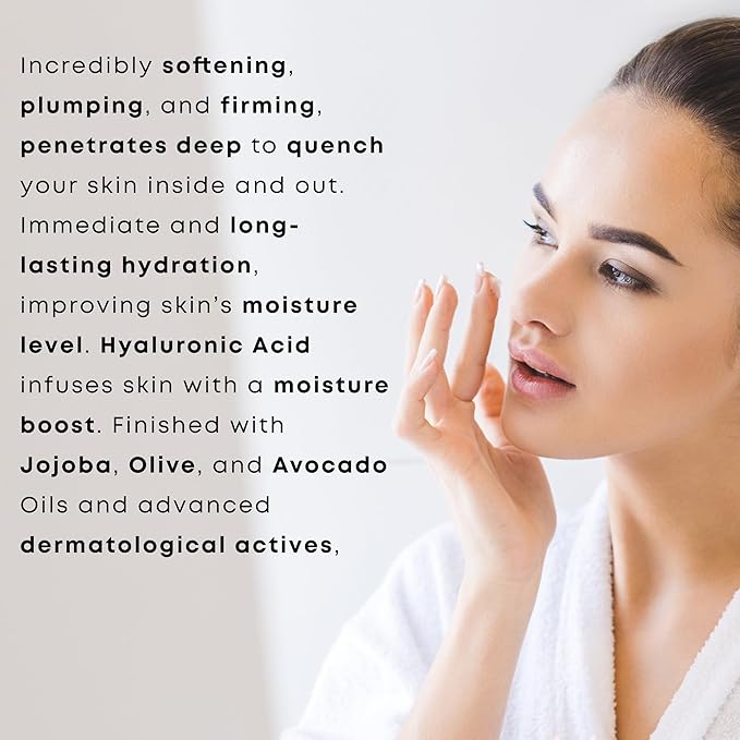 Georgette Klinger Hydro Glucan Moisturizer - Glowing, Long Lasting Hydration, Plumps and Firms Skin while Boosting Natural Moisture, Smoothing Face Cream with Hyaluronic Acid for Dry Skin - 1.7 oz
