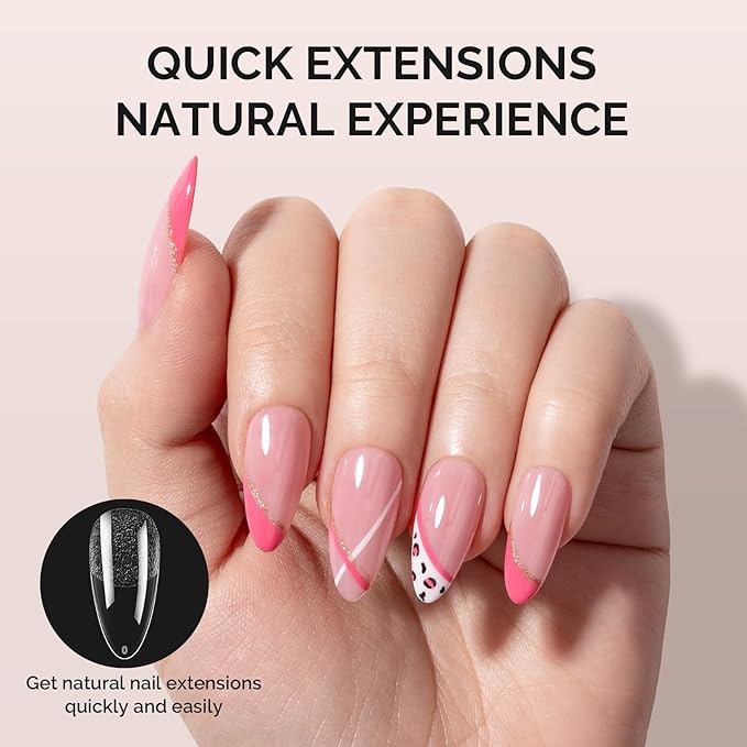 MelodySusie Medium Almond X Nail Tips - 300Pcs 15 Sizes Clear Acrylic, Half Matte Full Cover Press on Nails for DIY Extension&Salon Use, Pre-Shaped for Long-Lasting Manicure