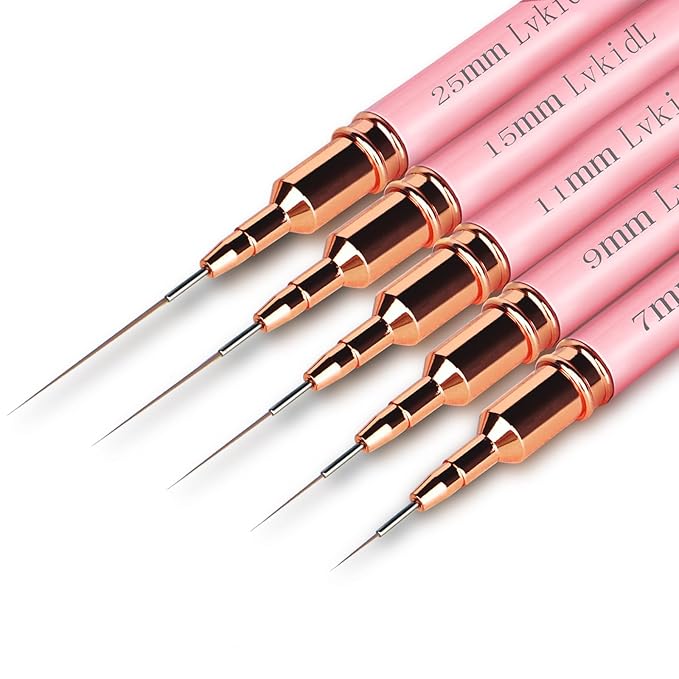 5Pcs Nail Art Liner Brushes,Liner