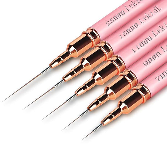 5Pcs Nail Art Liner Brushes,Liner