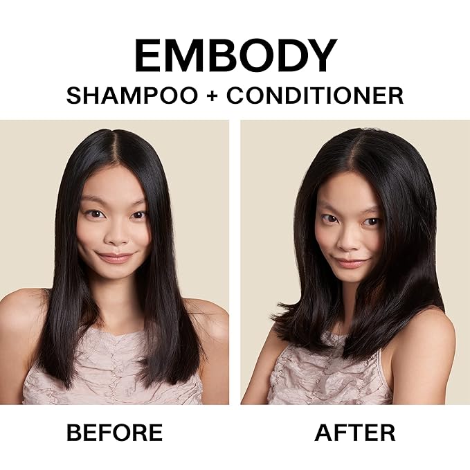 JVN Embody Volumizing Shampoo, 10 Fl Oz, Color Safe Clarifying Shampoo for Build up, Adds Fullness, Moisture and Restores Shine, Hair Care for Women and Men, Non-Toxic, Silicone and Sulfate Free