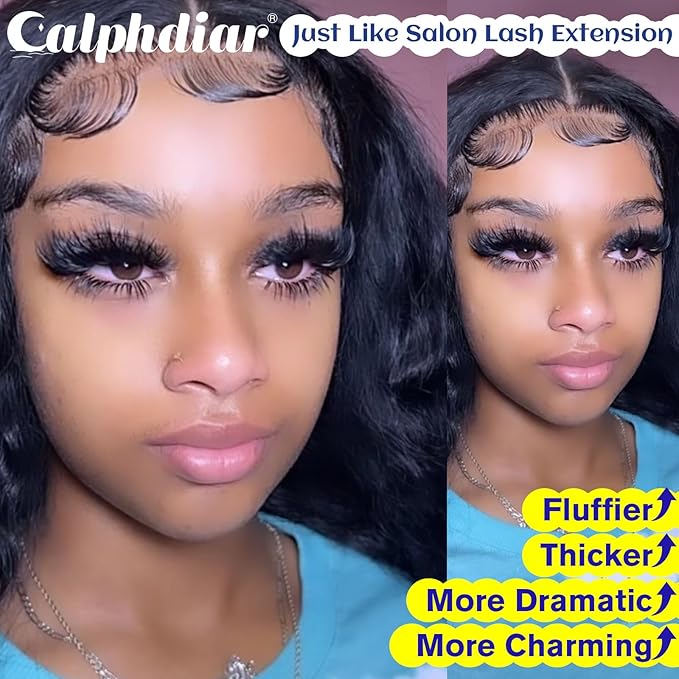 Lash Clusters Long Eyelash Clusters 20+22+24mm Lash Extension 300D Thick Individual Lashes Clusters Mega Volume Cluster Eyelash Extensions Soft Mink False Eyelashes Clusters Dramatic by calphdiar