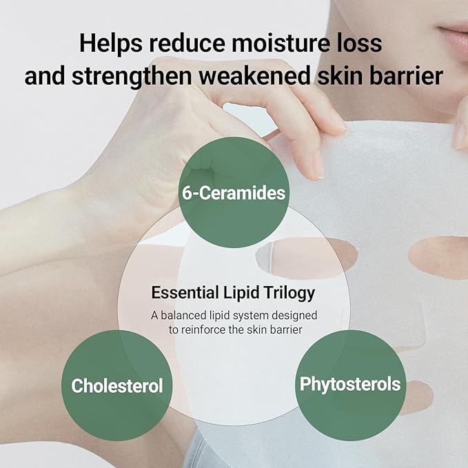 DA EFFECT Cooling Treatment Sheet Mask – Skin Protection & Barrier Repair Care for Stressed, Irritated Skin | Post-Treatment Care | Calming, Hydrating Face Mask | 25g x 5 Sheets
