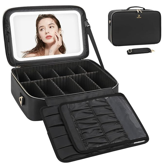 Relavel travel makeup bag with