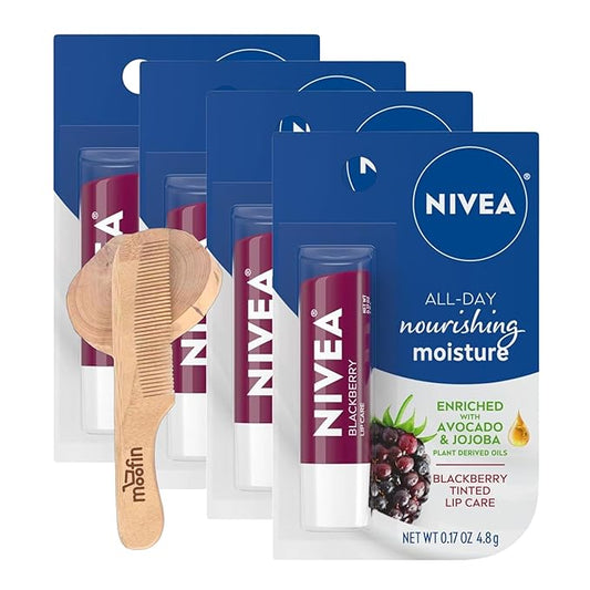 Nivea Lip Balm Hydrating, 0.17 Oz, Balms