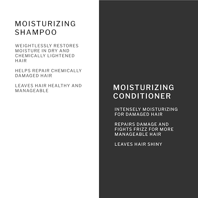 SACHAJUAN Moisturizing Shampoo and Conditioner Set | Ocean Silk Technology & Argan Oil for Deep Hydration | Repair Dry Damaged Hair & Control Frizz | Vegan & Paraben-Free | Set of 2 (8.4 oz)