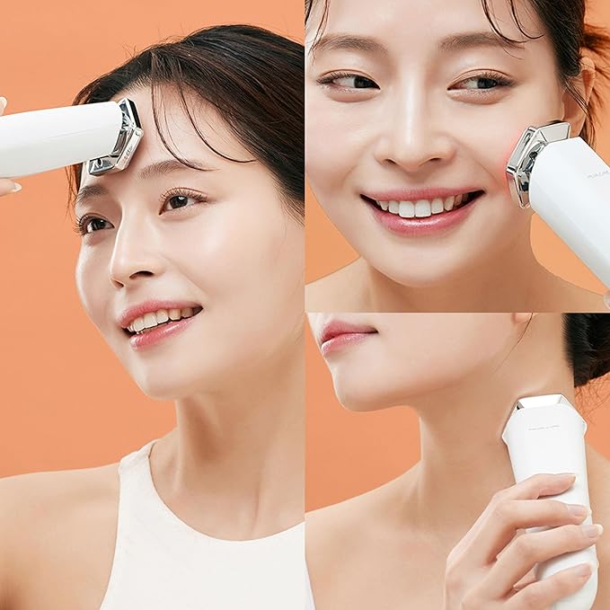 PEARLCARE Facial Massager, Anti Aging Face and Neck Massage Tool for Skin Care (White)
