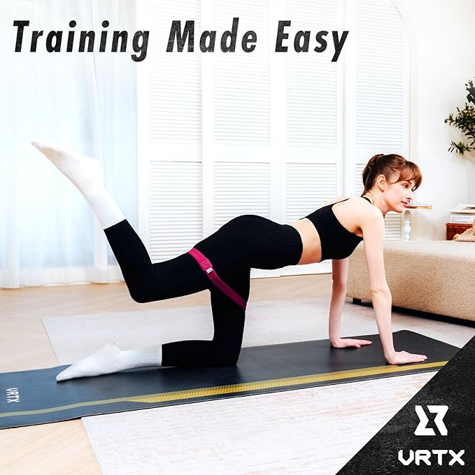 VRTX Swift Bands for Glutes & Legs Exercise | Booty Bands for Home & Gym Workout | Fabric Resistance Bands with Soft Mesh Cloth | Skin-Friendly, Non-Slip Hip Circle – Single Pack