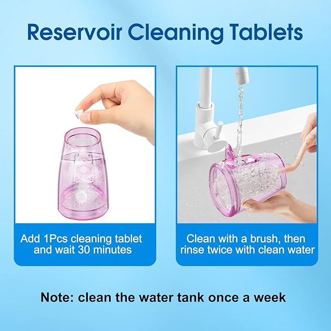 WellLeo Water Flosser for Teeth, 300ML Cordless Oral Irrigator Rechargeable Dental Flosser Picks with 5 Modes 5 Jet Tips,IPX7 Waterproof Teeth Cleaner for Braces Gum Care, Home Travel Use