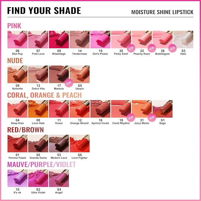 Oulac Moisturizing Shine Brown Red Lipstick for Women - 2 in 1 Glossy Brown Tinted Lip Balm, Hydrating Winter Lipstick for Dry Lips,Shine Juicy Finish Vegan 2.2g/0.07oz (03) | Moisturizing, Tinted Lip Balm