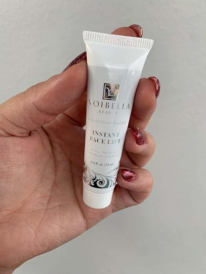 Instant Face Lift Cream - Best Eye, Neck, Face Tightening, Lifting & Firming Serum To Smooth Appearance, Hide Loose Sagging Skin, Puffiness, Fine Lines & Wrinkles Within Mins (Peptides & Stem Cells)