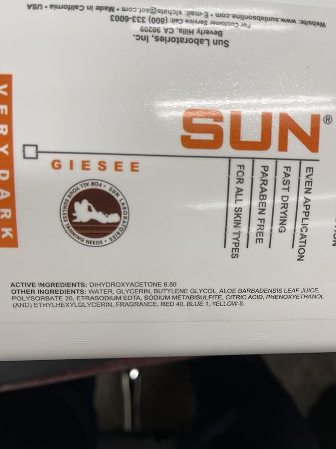 Dark Sunsation Spray Tan Solution 1 Gallon - Professional Airbrush Tanning Solution, Ultra Dark Self Tanner, Non-Toxic Sunless Tanning Spray, Fake Tan, Spray Tan, Tanning Spray for Perfect Glow