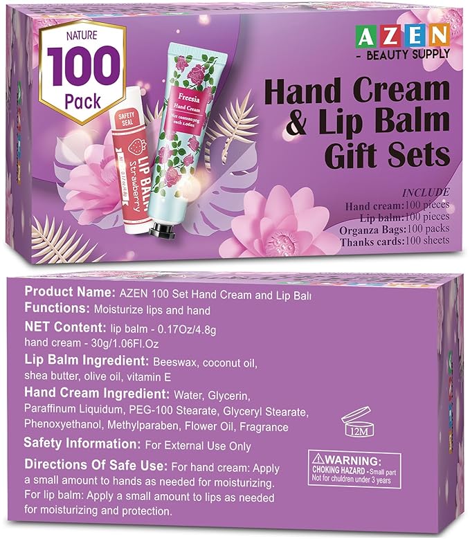 AZEN 100 Sets Hand Cream Bulk