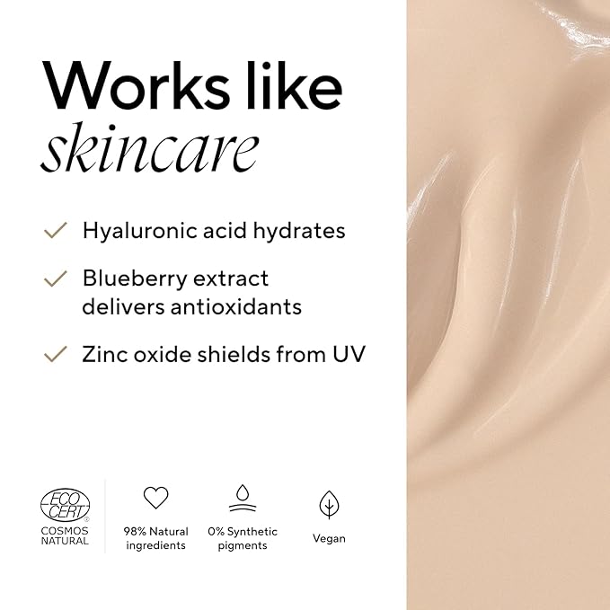 MÁDARA Organic Skincare | Skin Equal Soft Glow Foundation SPF15 PORCELAIN IVORY 10-30ml, Mineral foundation with hyaluronic acid, Buildable medium coverage, Dewy foundation, Vegan, COSMOS certified