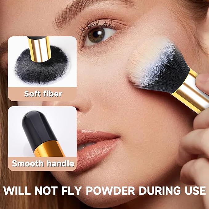 Makeup Brushes Blush Brush Foundation Brush With Bamboo Flawless Powder Cosmetic Professional Makeup Application