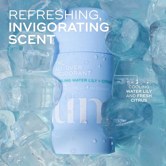 Luna Daily The All Over Deodorant™ Stick | Gel Deodorant for Women | Aluminum-Free, Non-Staining & pH-Balanced | Cooling Water Lily & Citrus | With Hyaluronic Acid & Prebiotics, 2.4 oz